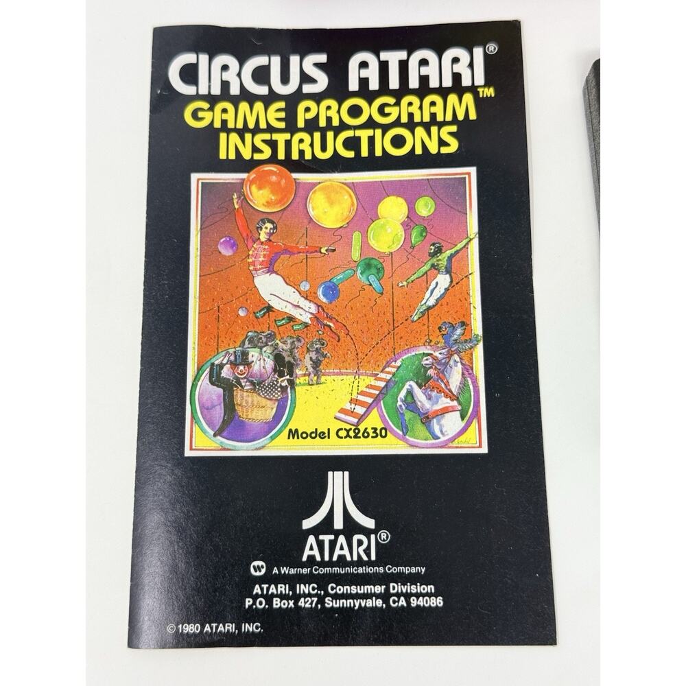 Circus Atari 2600 Complete CIB Tested - Picture 7 of 8